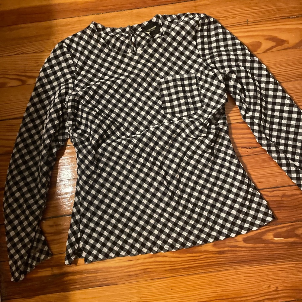 Rachel Comey Ruched Plaid Top